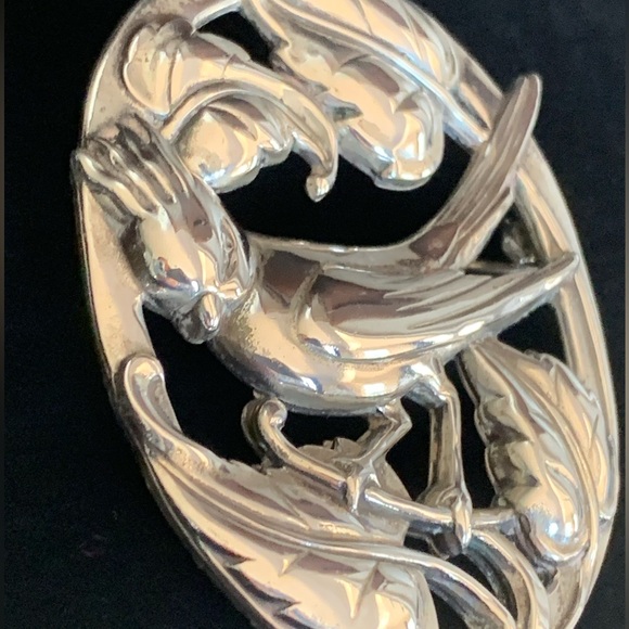 Vintage Coro Sterling Bird Brooch - Picture 4 of 16